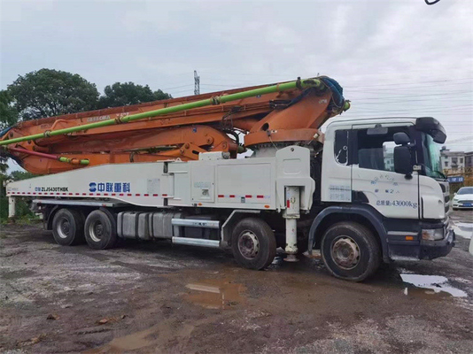 33T प्रयुक्त ट्रक कंक्रीट पम्प, 37 मीटर सीमेंट पम्प ट्रक ZLJ5293THB125-37