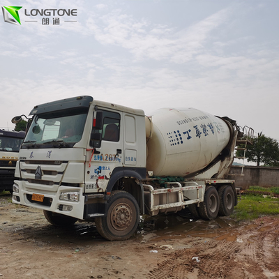 HINO कंक्रीट प्रयुक्त मिक्सर ट्रक वजन 10 सीबीएम 6x4 6 सिलेंडर लाइन में: